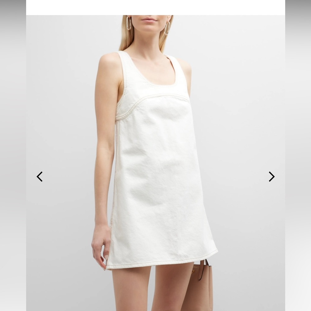 NWT Frame denim  mini dress in Ecru, size small